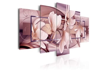 Billede Moody Flowers 100x50 - Artgeist sp. z o. o. - Boligtilbehør - Billeder & kunst - Billeder på lærred