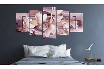 Billede Moody Flowers 100x50 - Artgeist sp. z o. o. - Boligtilbehør - Billeder & kunst - Billeder på lærred