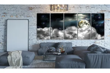 Billede Moon In The Clouds 200x80 - Artgeist sp. z o. o. - Boligtilbehør - Billeder & kunst - Billeder på lærred
