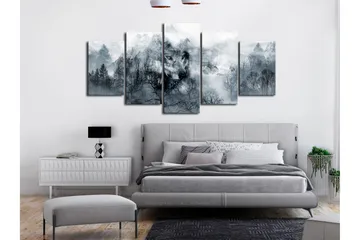 Billede Mountain Predator 5 Parts Wide 200x100 - Artgeist sp. z o. o. - Boligtilbehør - Billeder & kunst - Billeder på lærred