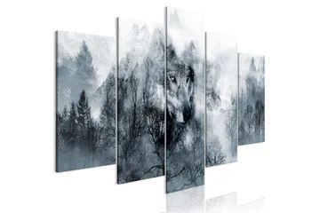 Billede Mountain Predator 5 Parts Wide 200x100 - Artgeist sp. z o. o. - Boligtilbehør - Billeder & kunst - Billeder på lærred