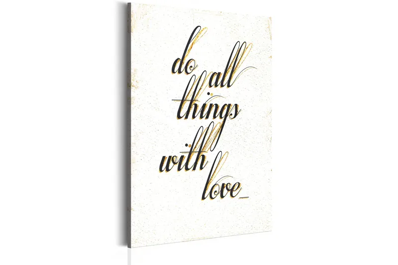 Billede My Home Things With Love 40x60, Artgeist sp. z o. o.