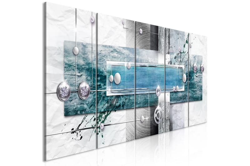 Billede Mysterious Mechanism 5 Parts Narrow Blue 225x90, Artgeist sp. z o. o.