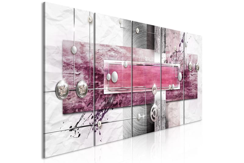 Billede Mysterious Mechanism 5 Parts Narrow Pink 225x90, Artgeist sp. z o. o.