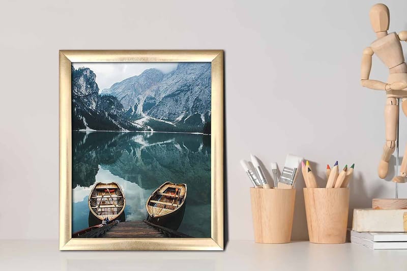 Billede Nautisk med ramme flerfarvet - 22,3x52,8 cm - Boligtilbehør - Billeder & kunst