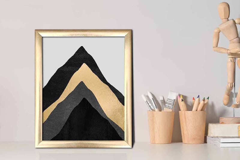 Billede Nautisk med ramme flerfarvet - 22,3x52,8 cm - Boligtilbehør - Billeder & kunst