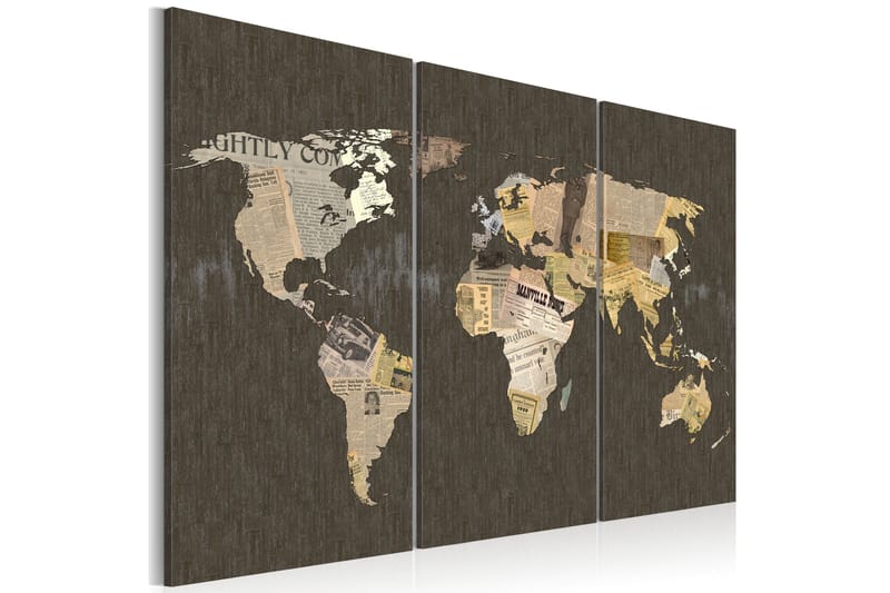 Billede News Of The World Triptyken 120x80, Artgeist sp. z o. o.