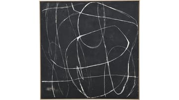 Billede NFG Tay 100x100 cm 100x100 cm - hvid mod mørk baggrund - Boligtilbehør - Billeder & kunst - Billeder på lærred