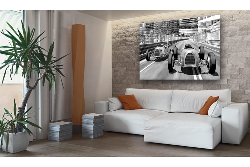 Billede Old Cars Racing 90x60 - Artgeist sp. z o. o. - Boligtilbehør - Billeder & kunst - Billeder på lærred