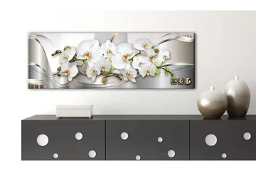 Billede Orchids Ii 120x40 - Artgeist sp. z o. o. - Boligtilbehør - Billeder & kunst - Billeder på lærred