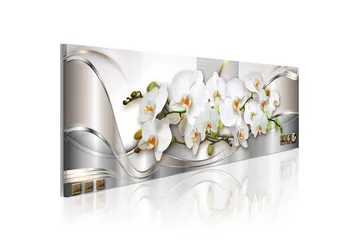 Billede Orchids Ii 120x40 - Artgeist sp. z o. o. - Boligtilbehør - Billeder & kunst - Billeder på lærred