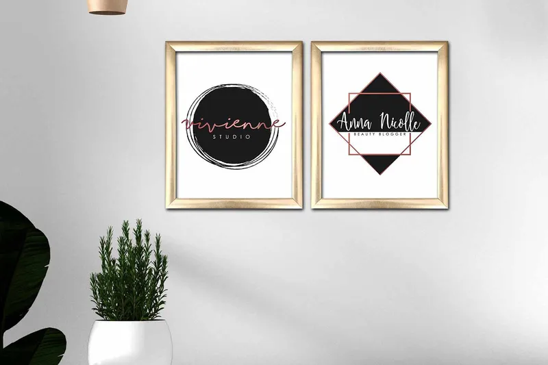 Billede Ordsprog med ramme 2 stk Flerfarvet - 22,3x52,8 cm - Boligtilbehør - Billeder & kunst