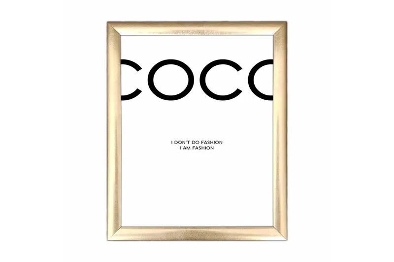 Billede Ordsprog med ramme flerfarvet, 22,3x52,8 cm