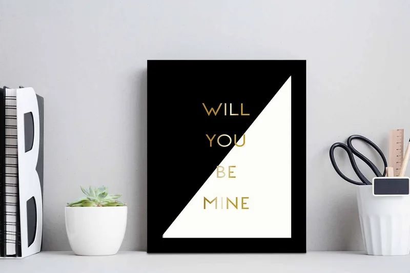 Billede Ordsprog med ramme flerfarvet - 22,3x52,8 cm - Boligtilbehør - Billeder & kunst