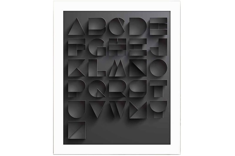 Billede Ordsprog med ramme flerfarvet - 22,3x52,8 cm - Boligtilbehør - Billeder & kunst