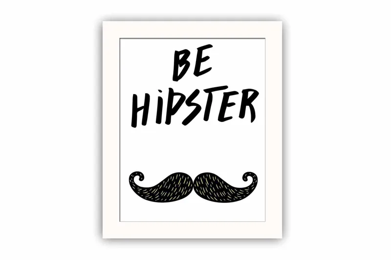 Billede Ordsprog med ramme flerfarvet, 22,3x52,8 cm