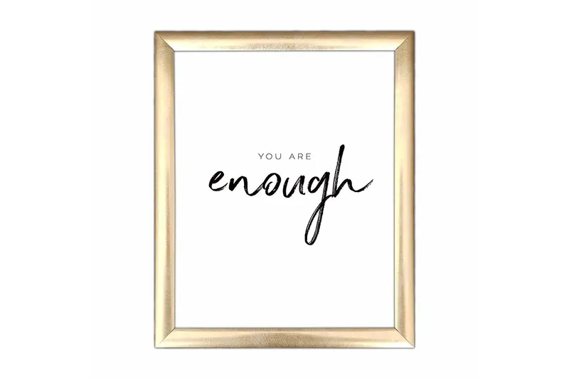 Billede Ordsprog med ramme flerfarvet, 22,3x52,8 cm