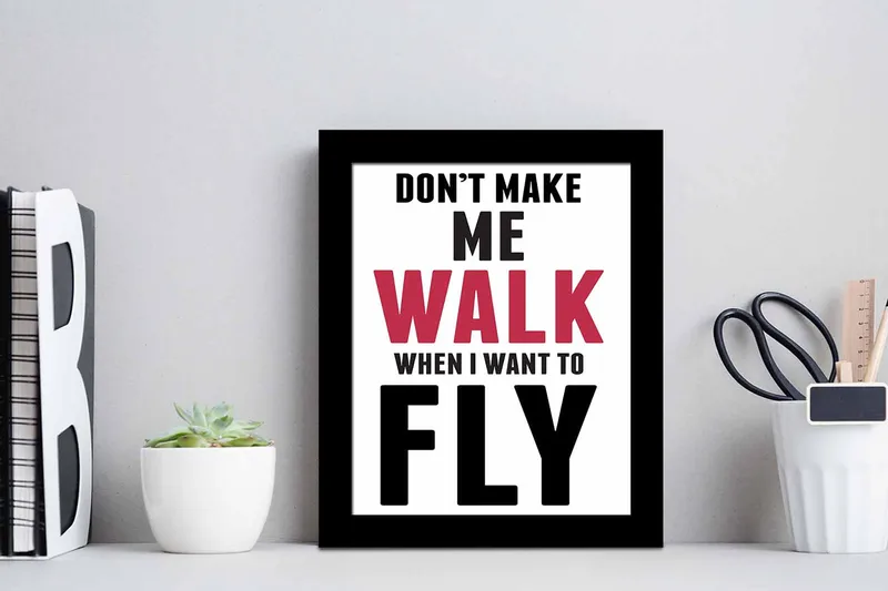 Billede Ordsprog med ramme flerfarvet - 22,3x52,8 cm - Boligtilbehør - Billeder & kunst