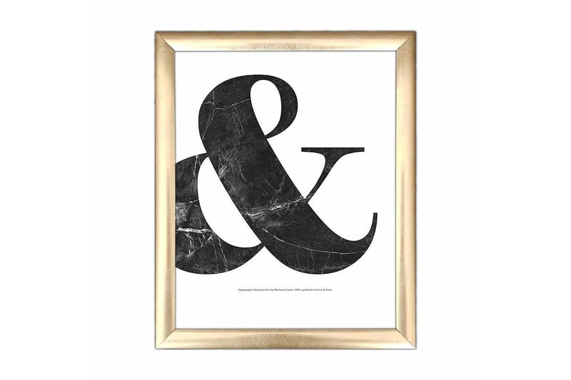 Billede Ordsprog med ramme flerfarvet, 22,3x52,8 cm