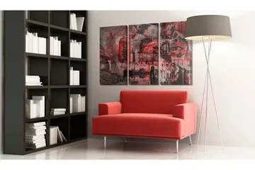 Billede Rød London 60x40 - Artgeist sp. z o. o. - Boligtilbehør - Billeder & kunst - Billeder på lærred