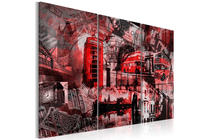 Billede Rød London 60x40, Artgeist sp. z o. o.