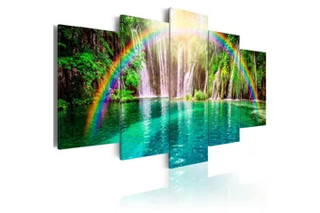 Billede Rainbow Time 100x50 - Artgeist sp. z o. o. - Boligtilbehør - Billeder & kunst - Billeder på lærred