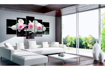 Billede Rest Of Orchids 200x100 - Artgeist sp. z o. o. - Boligtilbehør - Billeder & kunst - Billeder på lærred