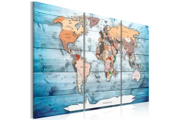 Billede Sapphire Travels 120x80 - Artgeist sp. z o. o. - Boligtilbehør - Billeder & kunst - Billeder på lærred