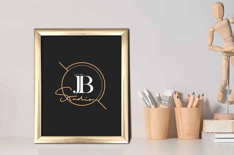 Billede Skilt med ramme flerfarvet - 22,3x52,8 cm - Boligtilbehør - Billeder & kunst