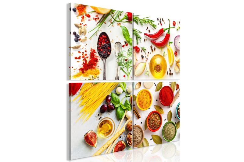 Billede Spices Of The World 4 Parts 80x80, Artgeist sp. z o. o.