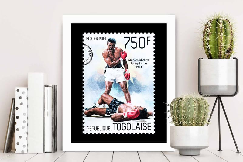 Billede Sports med stel flerfarvet - 22,3x52,8 cm - Boligtilbehør - Billeder & kunst
