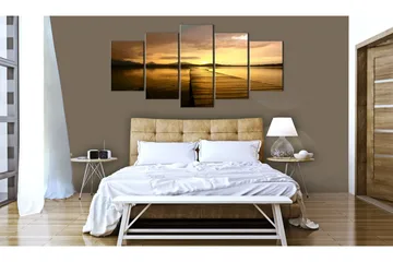 Billede Sunset Island 200x100 - Artgeist sp. z o. o. - Boligtilbehør - Billeder & kunst - Billeder på lærred