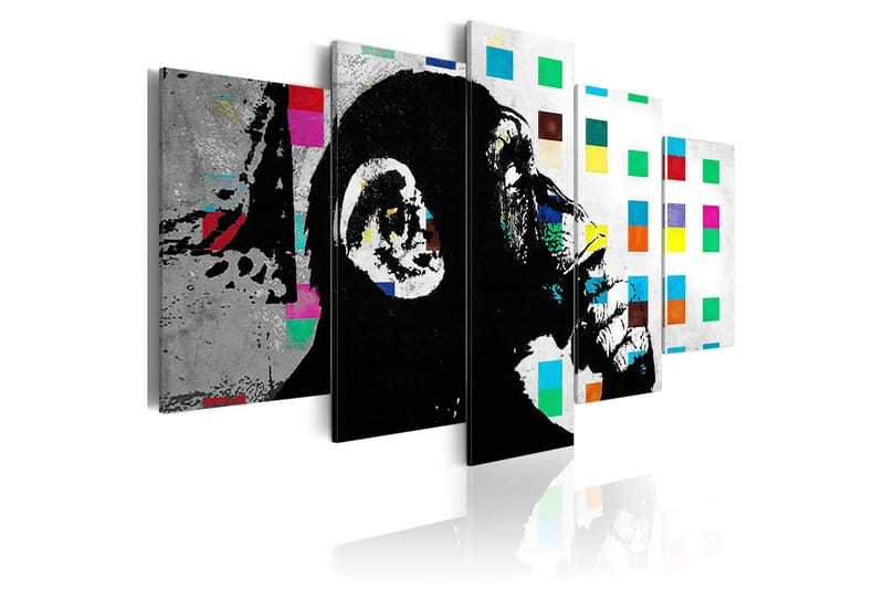 Billede The Thinker Monkey Banksy 200x100, Artgeist sp. z o. o.