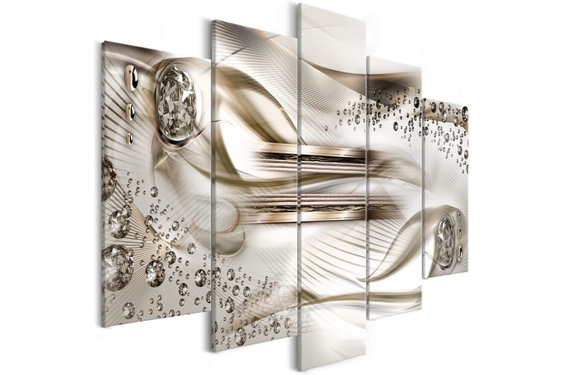Billede Underwater Harp 5 Parts Wide Brown 100x50, Artgeist sp. z o. o.