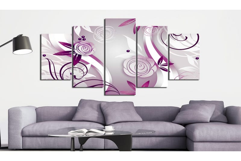 Billede Violet Roses 100x50, Artgeist sp. z o. o.