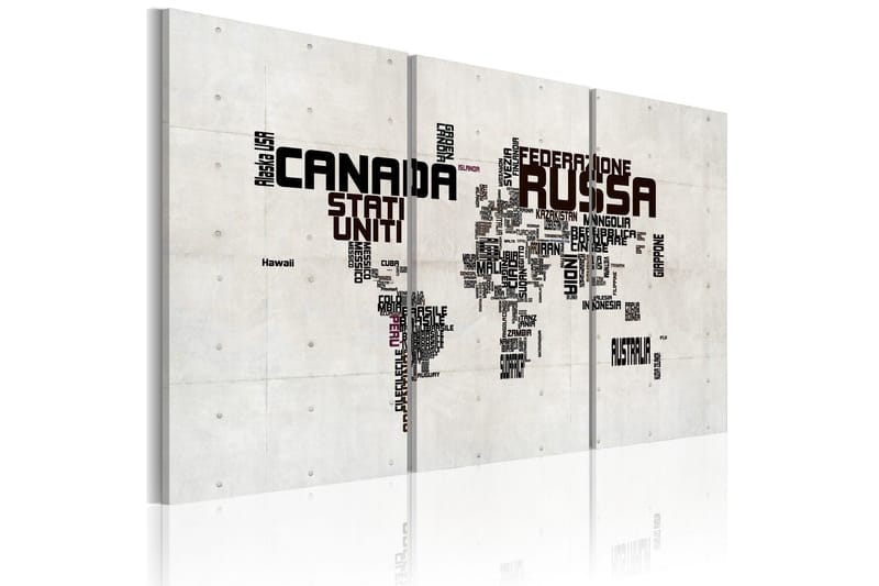 Billede What A Wonderful World Triptych 60x40, Artgeist sp. z o. o.