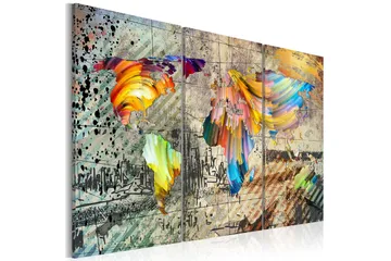 Billede World Full Of Colours 60x40 - Artgeist sp. z o. o. - Boligtilbehør - Billeder & kunst - Billeder på lærred