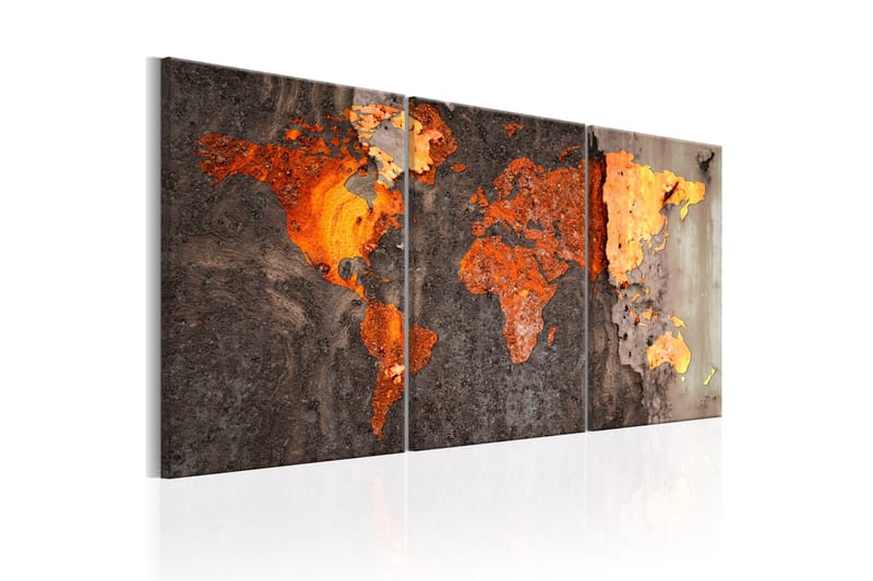 Billede World Map Rusty World 120x60, Artgeist sp. z o. o.