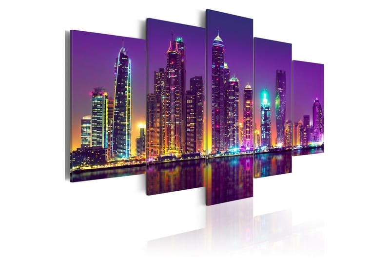 Billede Purple Nights 100x50, Artgeist sp. z o. o.
