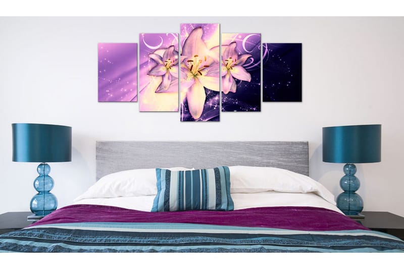 Billede Purple Galaxy 100x50 - Artgeist sp. z o. o. - Boligtilbehør - Billeder & kunst - Billeder på lærred