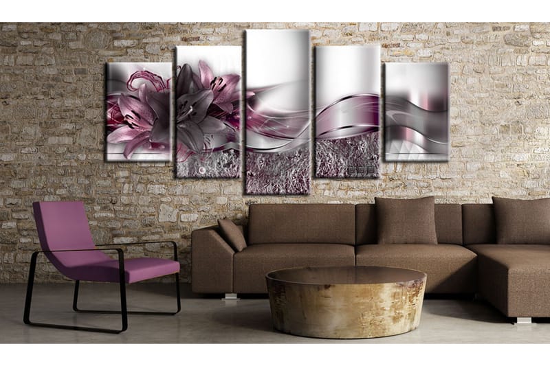 Billede Purple Sash 200x100 - Artgeist sp. z o. o. - Boligtilbehør - Billeder & kunst - Billeder på lærred