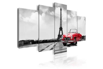 Billede Parisian Car 200x100 - Artgeist sp. z o. o. - Boligtilbehør - Billeder & kunst - Billeder på lærred
