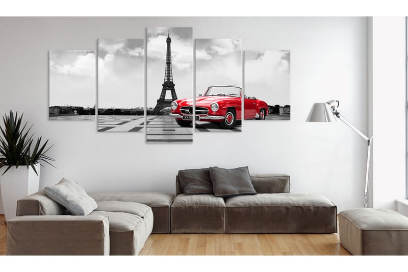 Billede Parisian Car 200x100 - Artgeist sp. z o. o. - Boligtilbehør - Billeder & kunst - Billeder på lærred