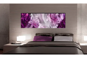 Billede Purple Flames 120x40 - Artgeist sp. z o. o. - Boligtilbehør - Billeder & kunst - Billeder på lærred