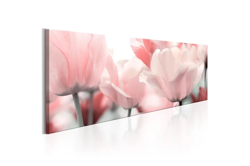 Billede Pink Tulips 150x50, Artgeist sp. z o. o.