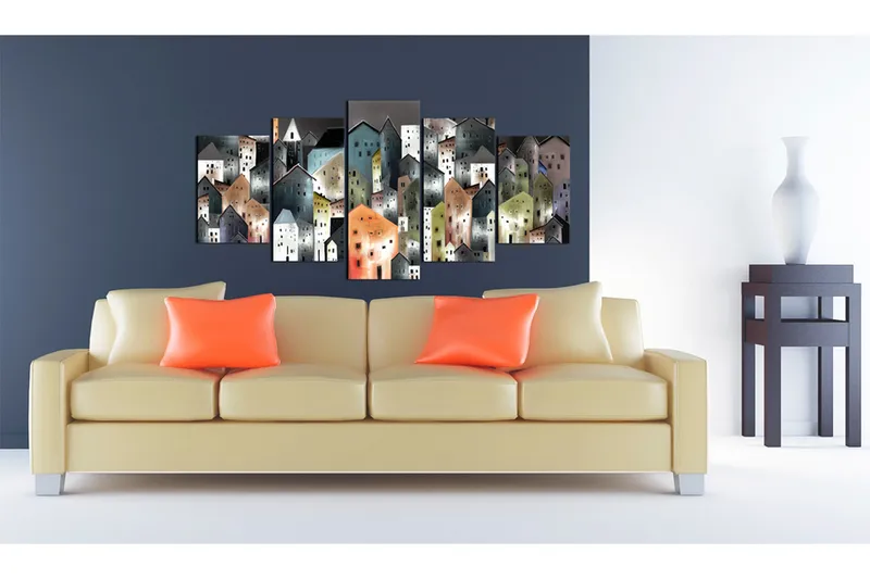 Billede 6Th District 200x100 - Artgeist sp. z o. o. - Boligtilbehør - Billeder & kunst - Billeder på lærred