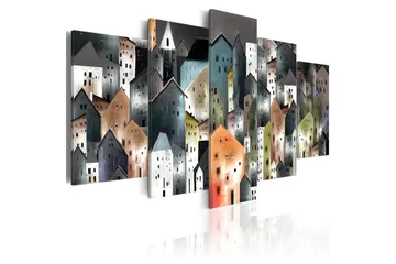 Billede 6Th District 200x100 - Artgeist sp. z o. o. - Boligtilbehør - Billeder & kunst - Billeder på lærred