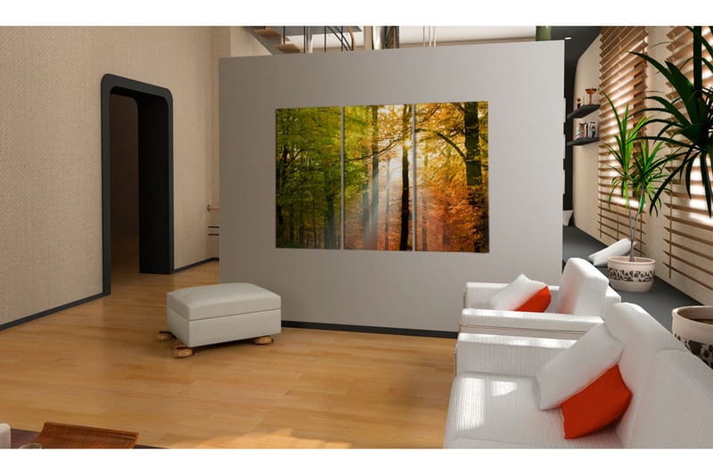 Billede A Calm Autumn Forest 60x40 - Artgeist sp. z o. o. - Boligtilbehør - Billeder & kunst - Billeder på lærred