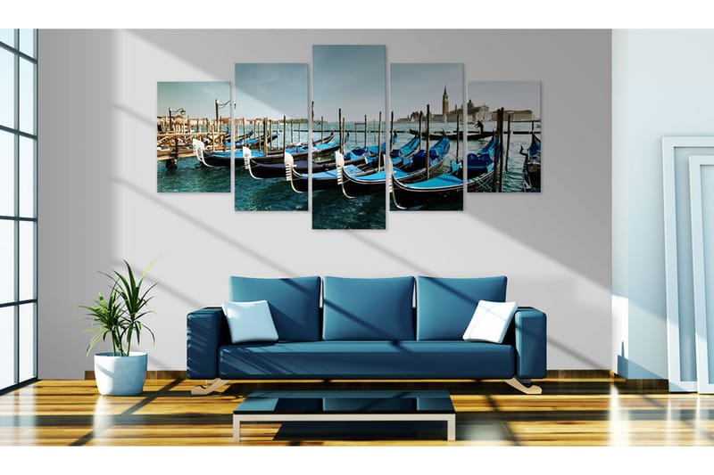 Billede A Canal In Venice 200x100 - Artgeist sp. z o. o. - Boligtilbehør - Billeder & kunst - Billeder på lærred