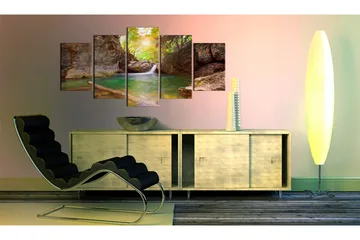 Billede A Crystal Clean Lake 100x50 - Artgeist sp. z o. o. - Boligtilbehør - Billeder & kunst - Billeder på lærred